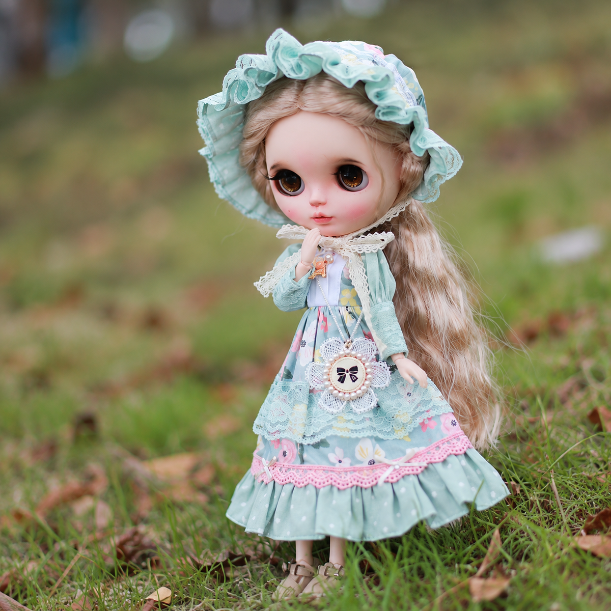 Blythe Doll Dress 2 Piece Set for OB22 OB24 – Handmade Doll Clothes Outfit