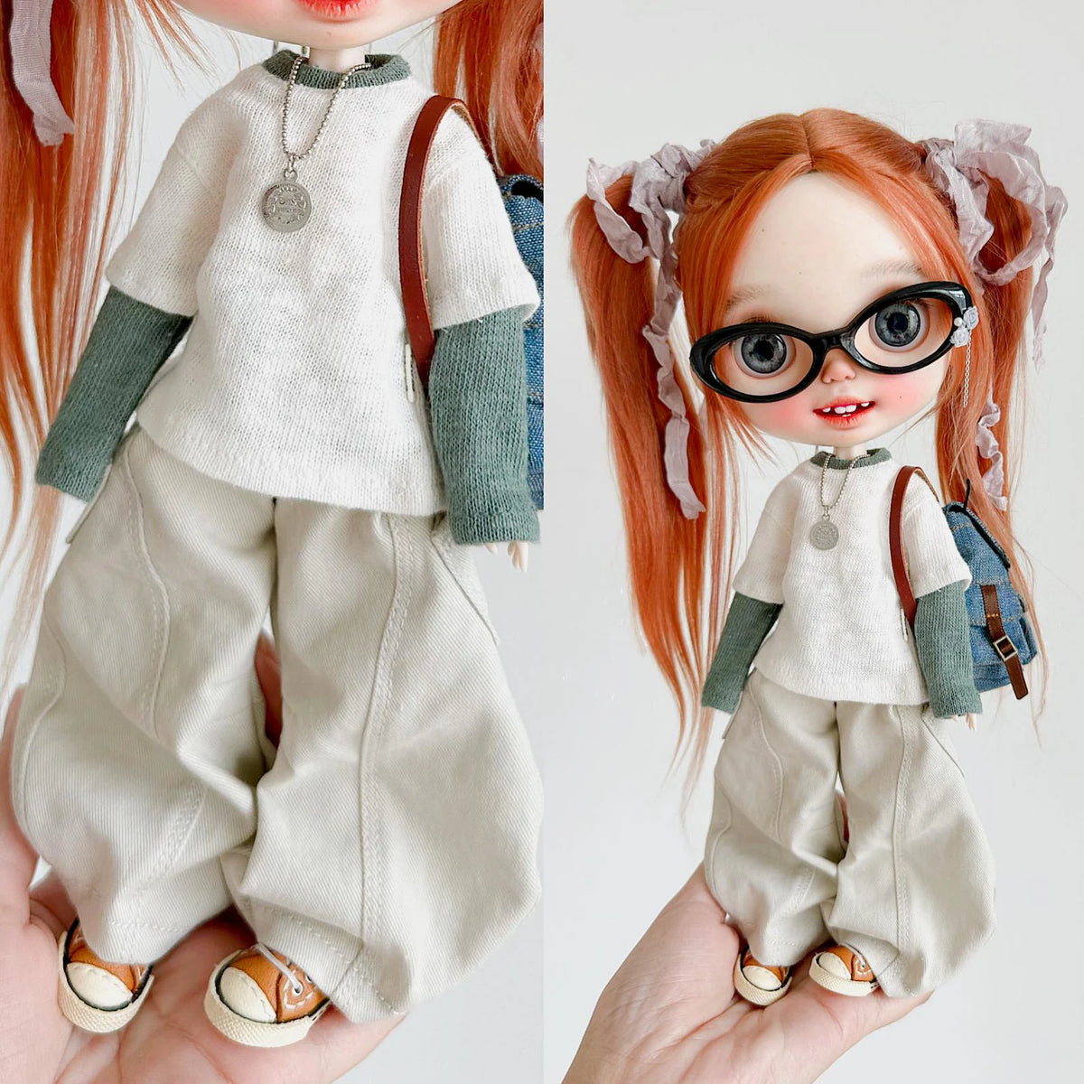Baggy Cargo Pants for Blythe OB22 Azone 1/6 Dolls