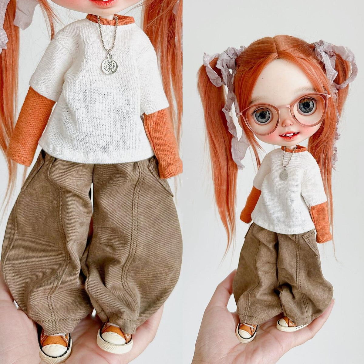Baggy Cargo Pants for Blythe OB22 Azone 1/6 Dolls