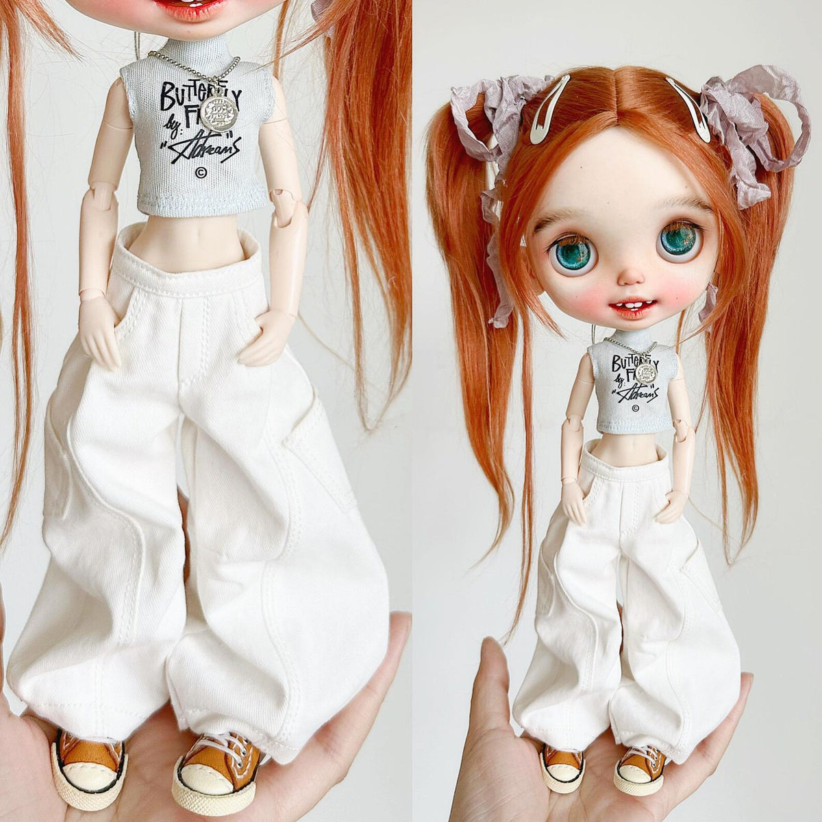 Baggy Cargo Pants for Blythe OB22 Azone 1/6 Dolls
