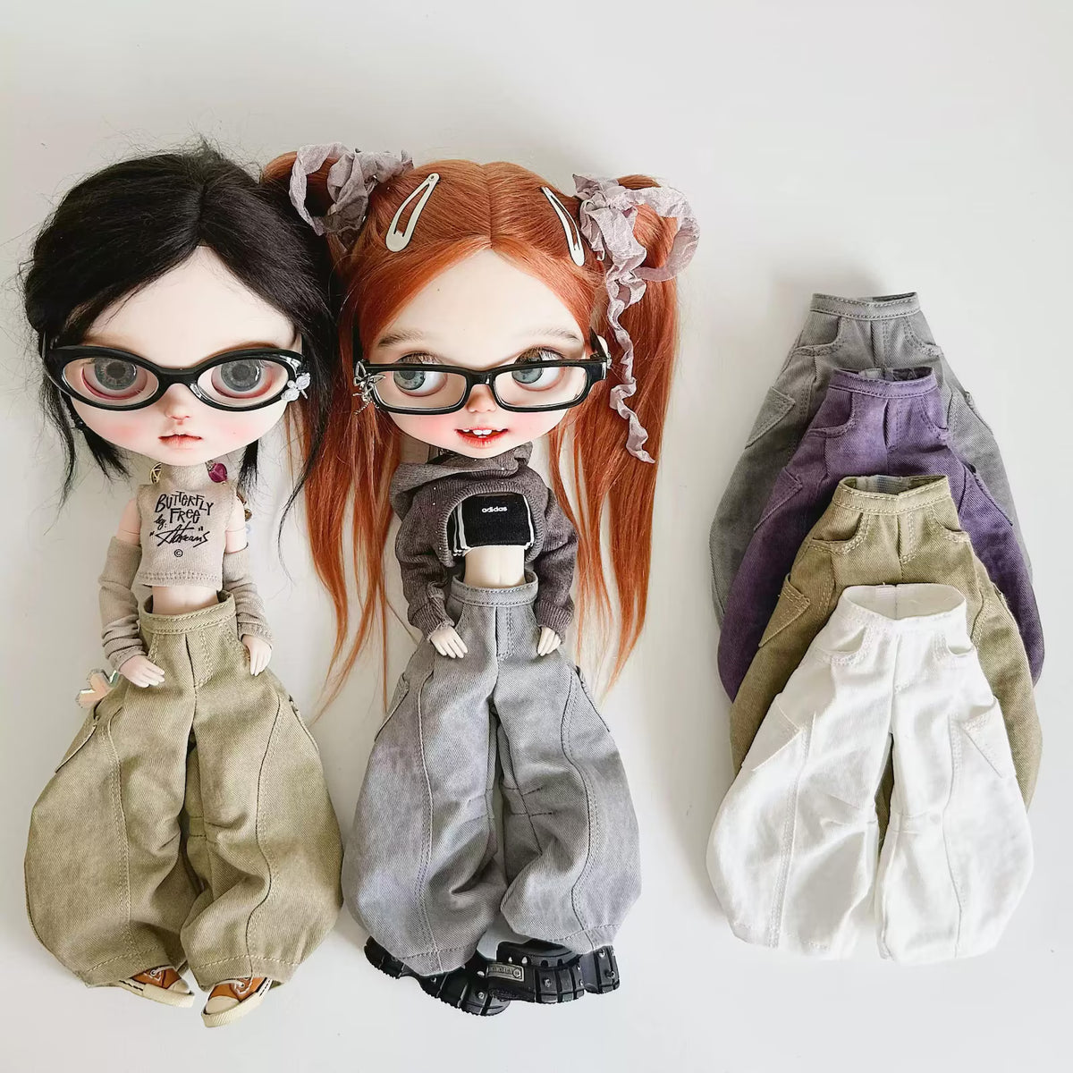 Baggy Cargo Pants for Blythe OB22 Azone 1/6 Dolls