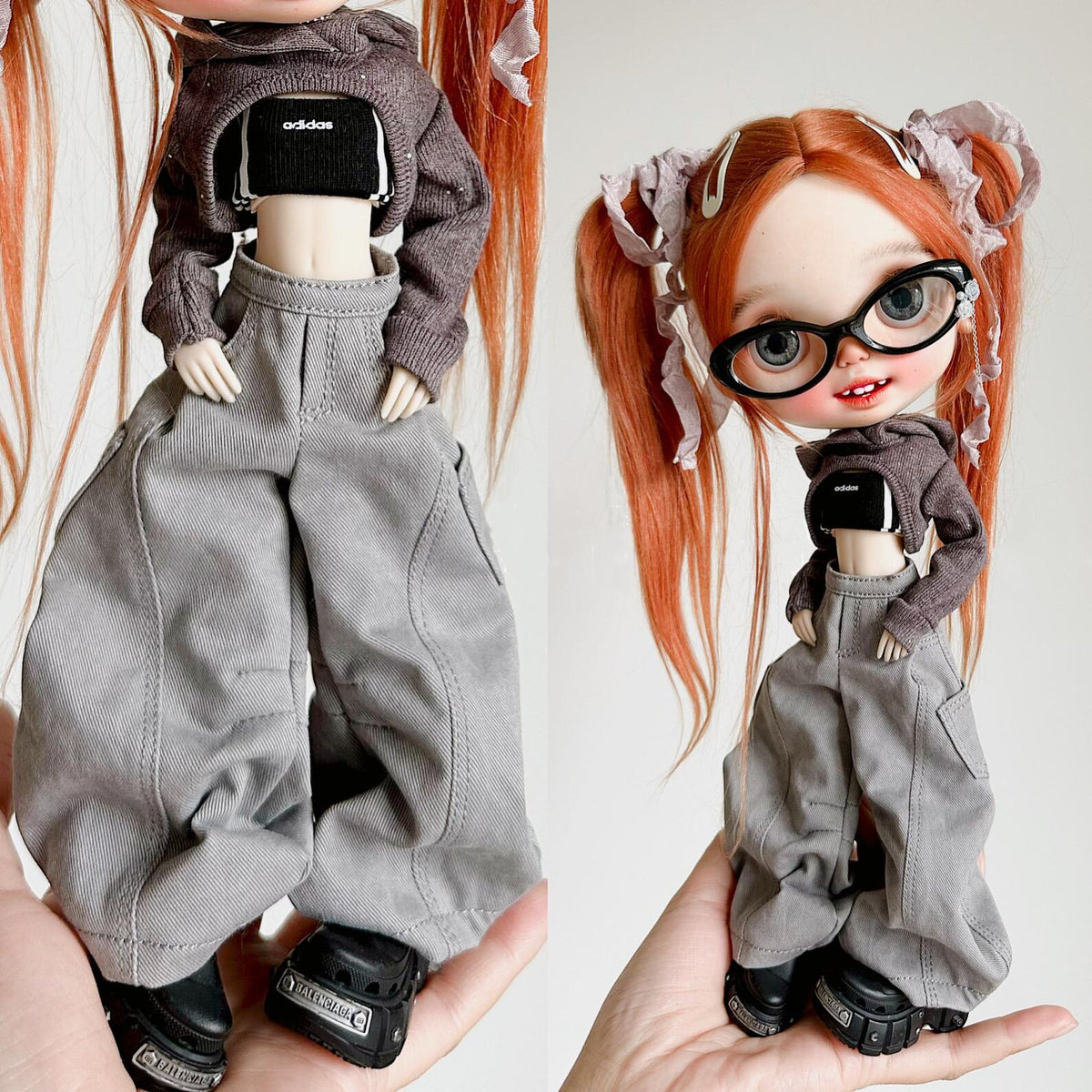 Baggy Cargo Pants for Blythe OB22 Azone 1/6 Dolls