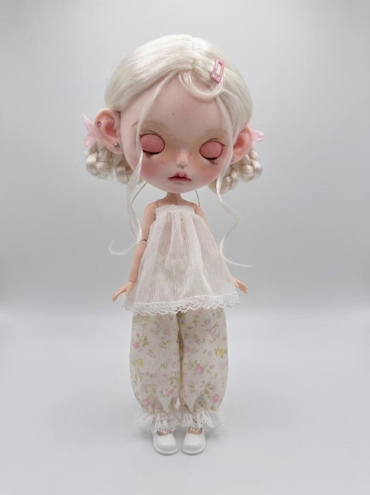 OB24 Blythe Clothes Only Monet Garden Ethereal Top Pants Set